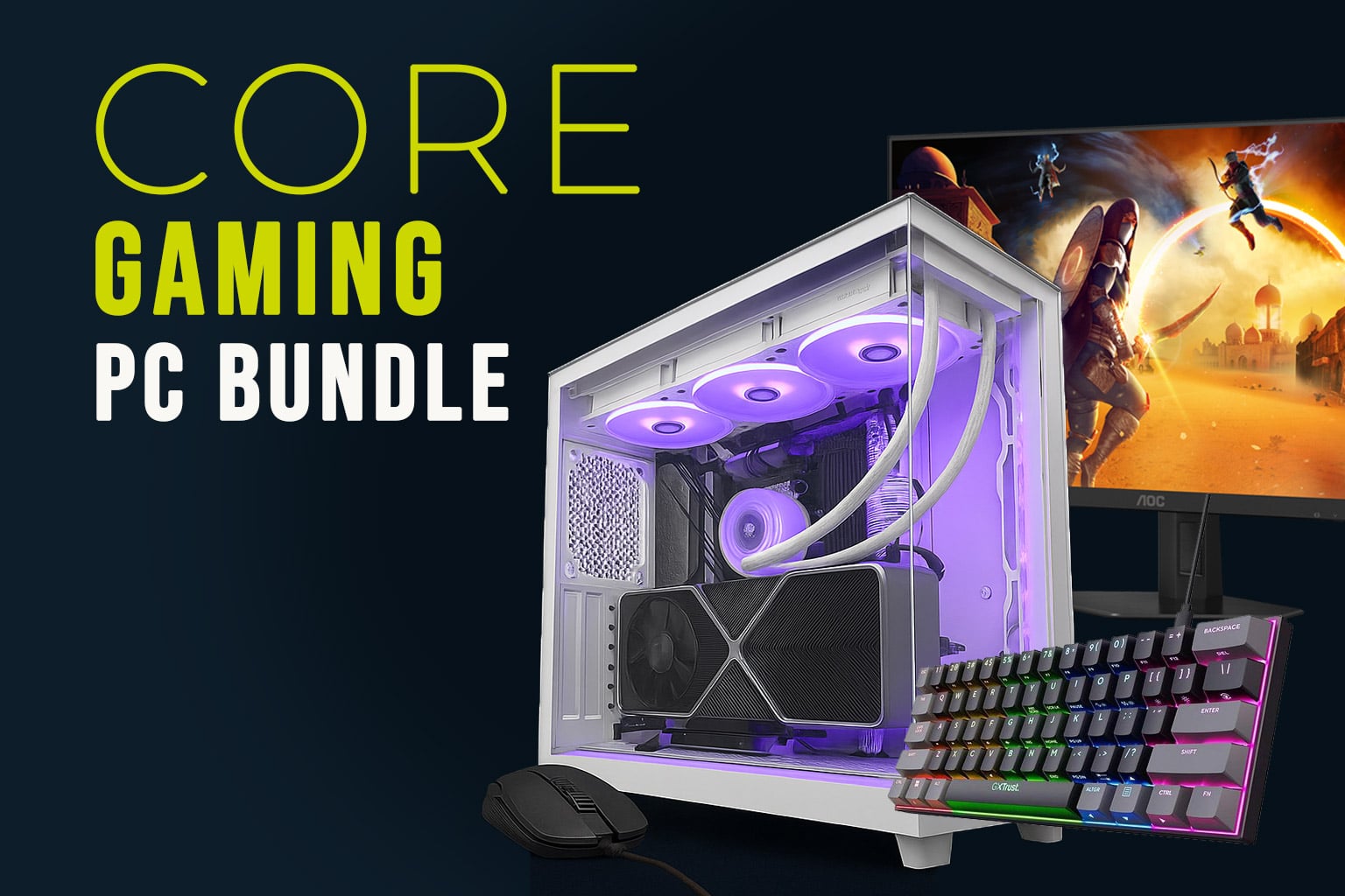 Core Gaming PC Bundle - AMD Ryzen 5 5500 Nvidia RTX 4060 8GB